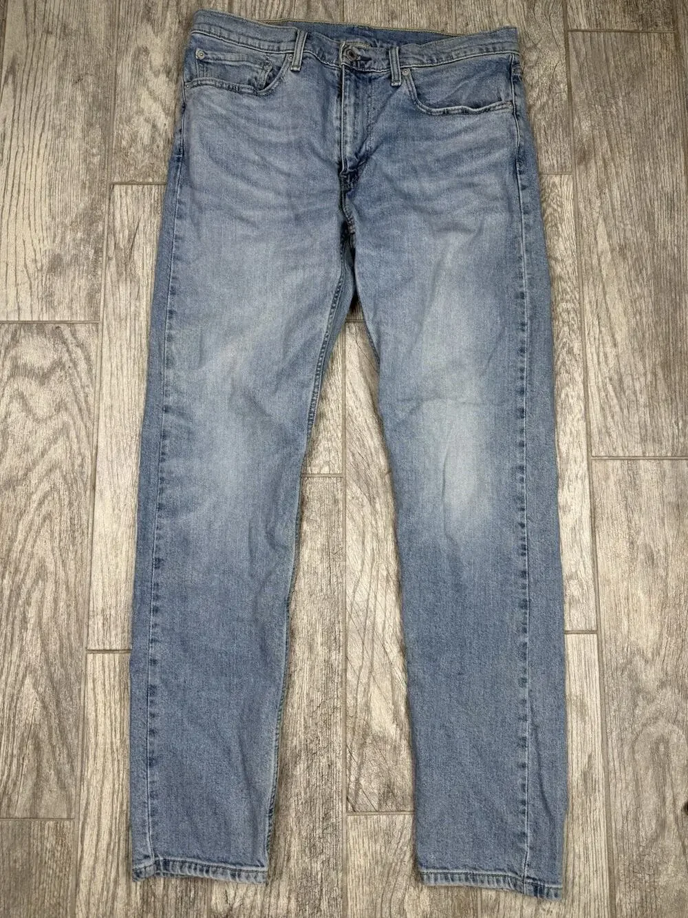 Levis 502 Regular Taper Jeans Light Wash Blue Denim 34x34 Western Y2K 29507-0176